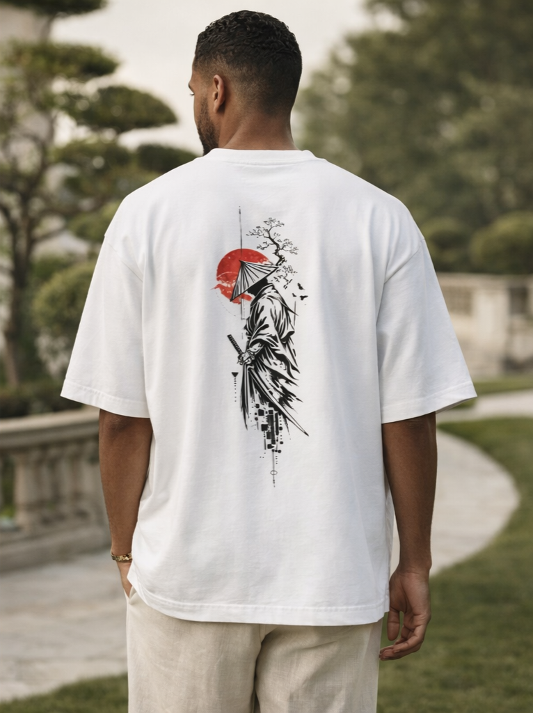 Unisex Oversized Standard T-Shirt  Japanese Samurai